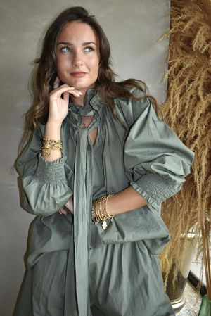 Paloma Poet Blouse Soft Khaki -